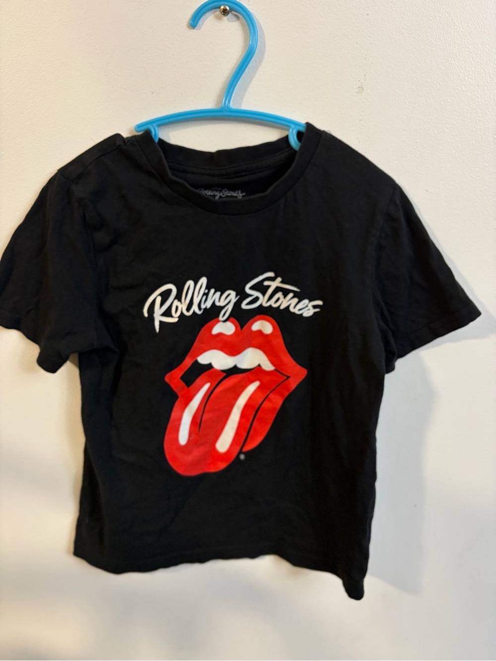4/30$ the Rolling Stones Kids Black Graphic Tee unisex tshirt size 5 years
